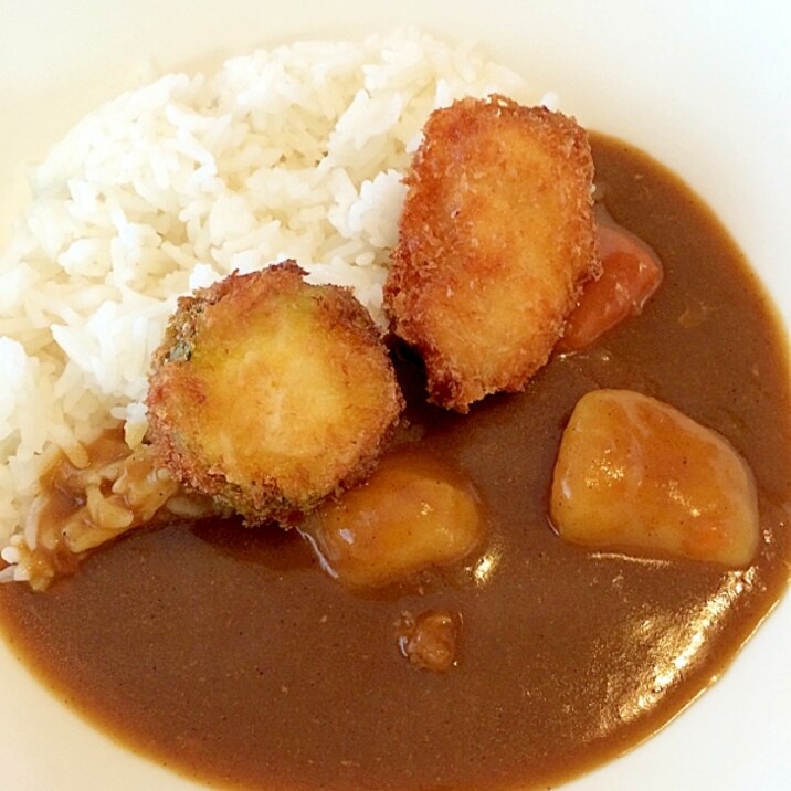 チキンカツとカレーライス